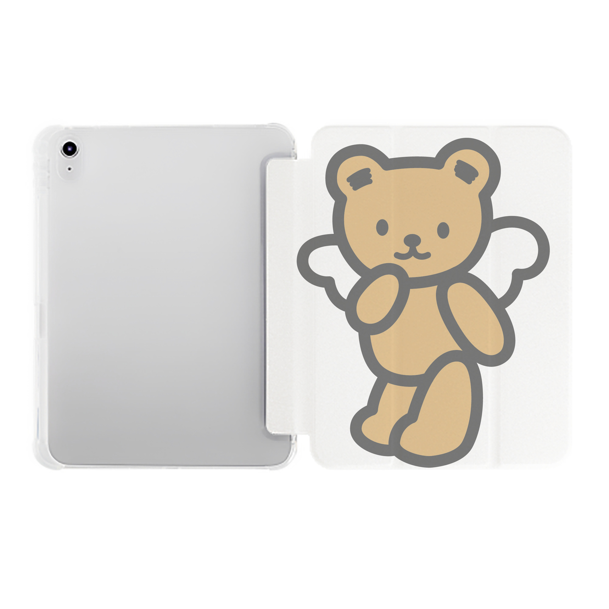 （画像用） Hello Kitty ハローキティ IPad ケース ペン収納付き 三つ折りスタンド PUレザー×シリコン 対応機種9.5/10.5/10.9インチ